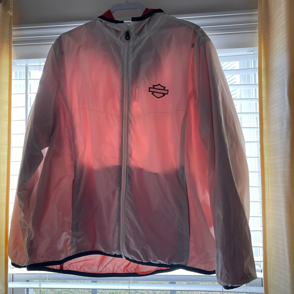 Women’s white HD lite riding jacket 3X no rips no holes.